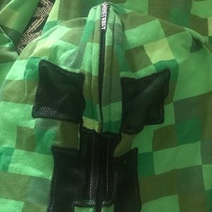 Minecraft Creeper Full Face Zip-Up